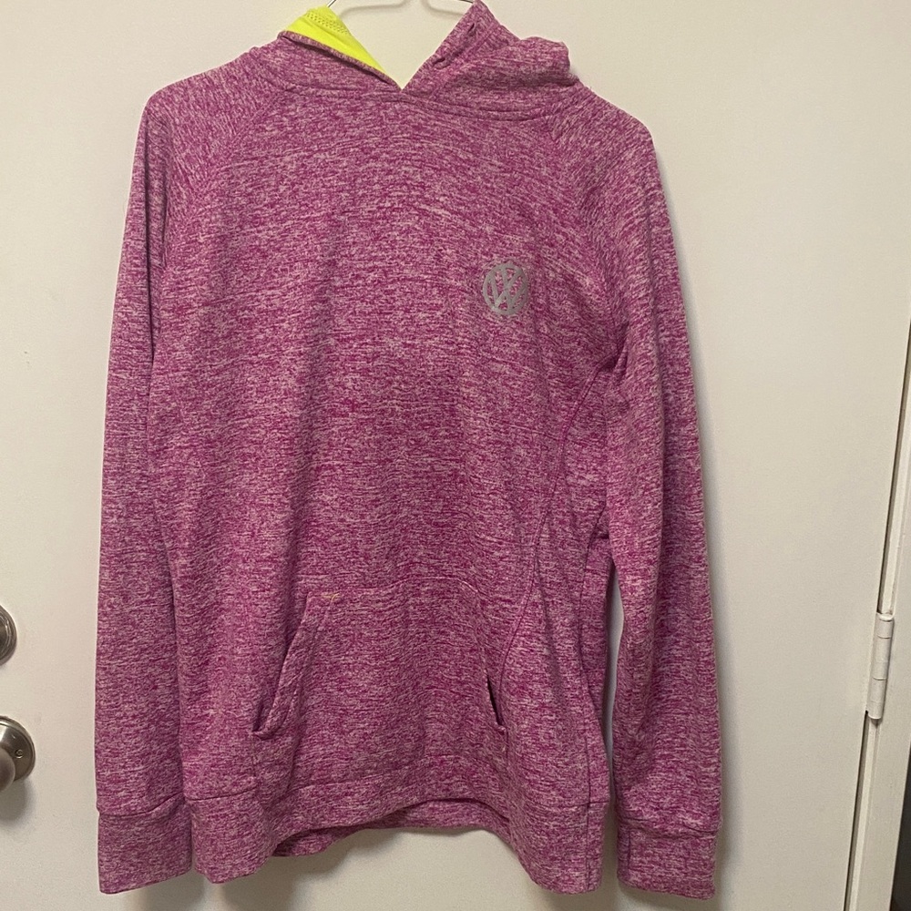 Women's Pink Heathered Hoodie